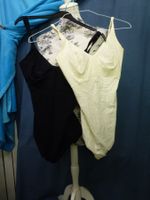MALIZIA 2 X BODY SCHWARZ WEISS GR 85 NEU DRUCKKNOPF IM SCHRI