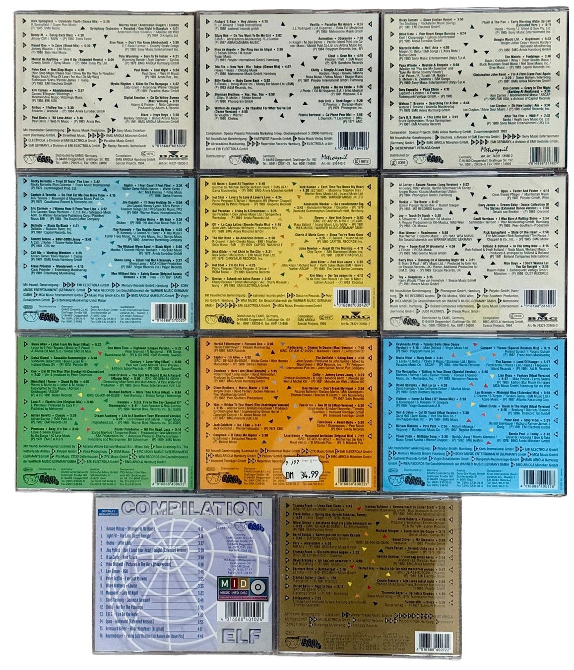 CD: EAMS Compilation Volume 1-11 CD Sammlung – Usato da Dachsen venduto da Vulcain3 1