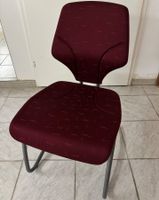 4x Giroflex Freischwinger Stuhl Bordeaux | WIE NEU