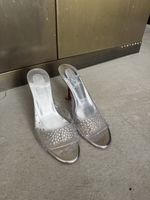 Christian Louboutin Damen Mules Transparent mit Strass – 40