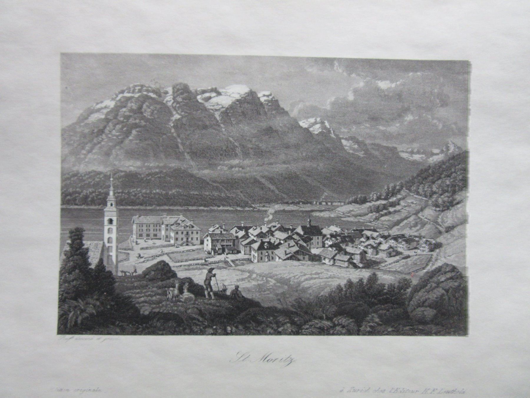 Incisioni: ST-MORITZ  AQUATINTA – Usato da Gersau venduto da grafik-kunst 1