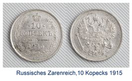 Russisches Zarenreich,10 Kopecks 1915 lot 5