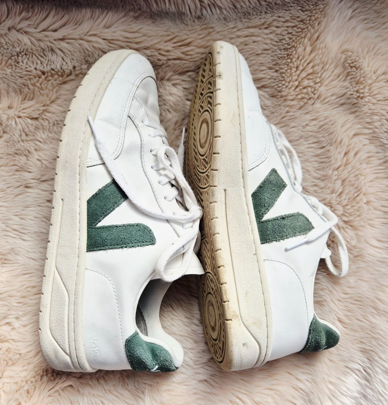 Veja Herrenschuhe: VEJA 45 SNEAKER SCHUHE LEDER TIP TOP HALBSCHUH WEISS BASIC – Gebraucht aus Elsau von the-colorful-side 5
