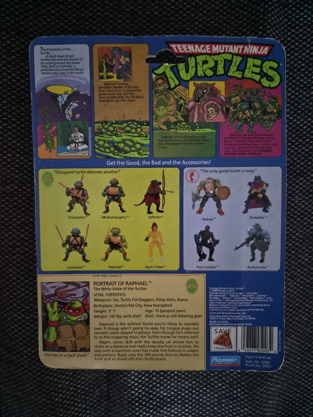 Figurines: 10 back ninja turtles raphael figur 1988 – Neuf avec emballage d'origine à Murten par Sieger007 1