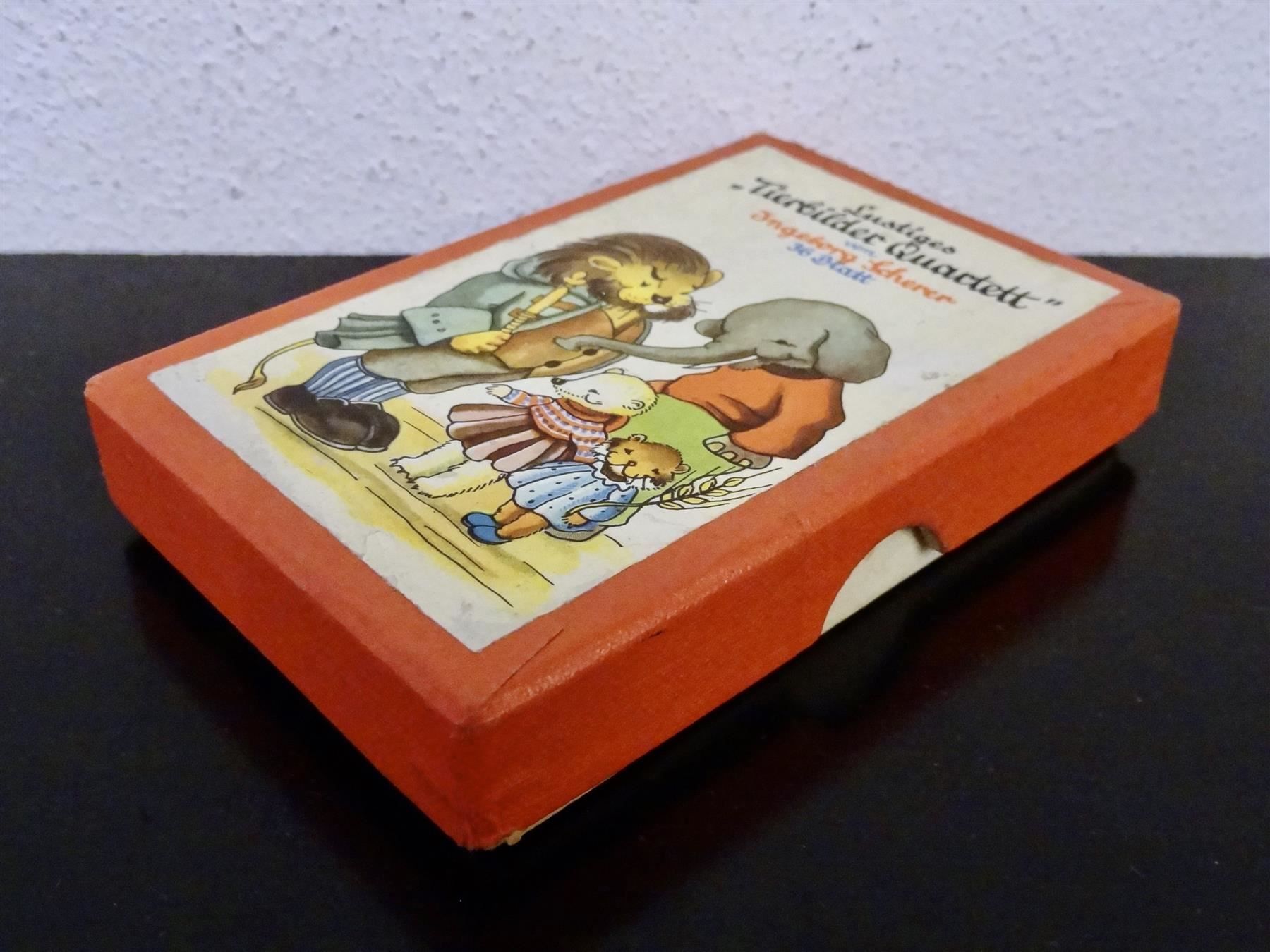 Giochi: altes Quartett LUSTIGE TIERBILDER – Usato da Kerzers venduto da wisaundso 1