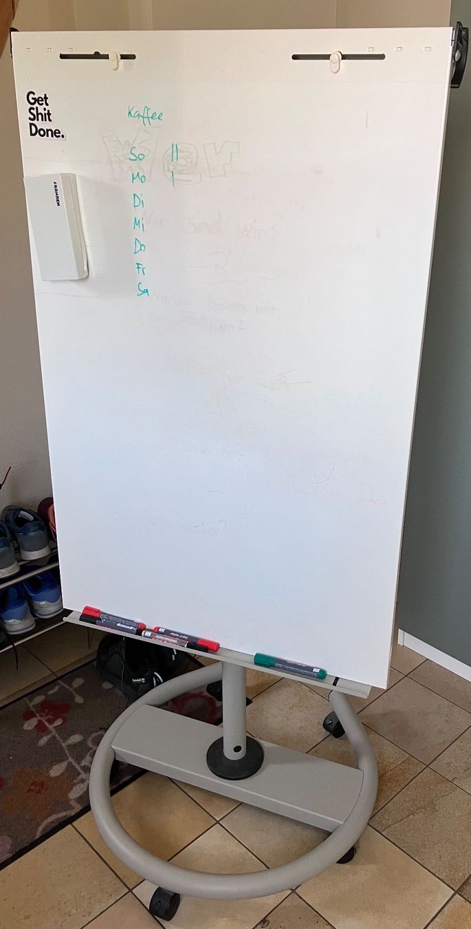 Lavagne: Grosses Flipchart/Whiteboard mit Rollen, höhenverstellbar – Usato da Oberwil BL venduto da ste_y6dr 1