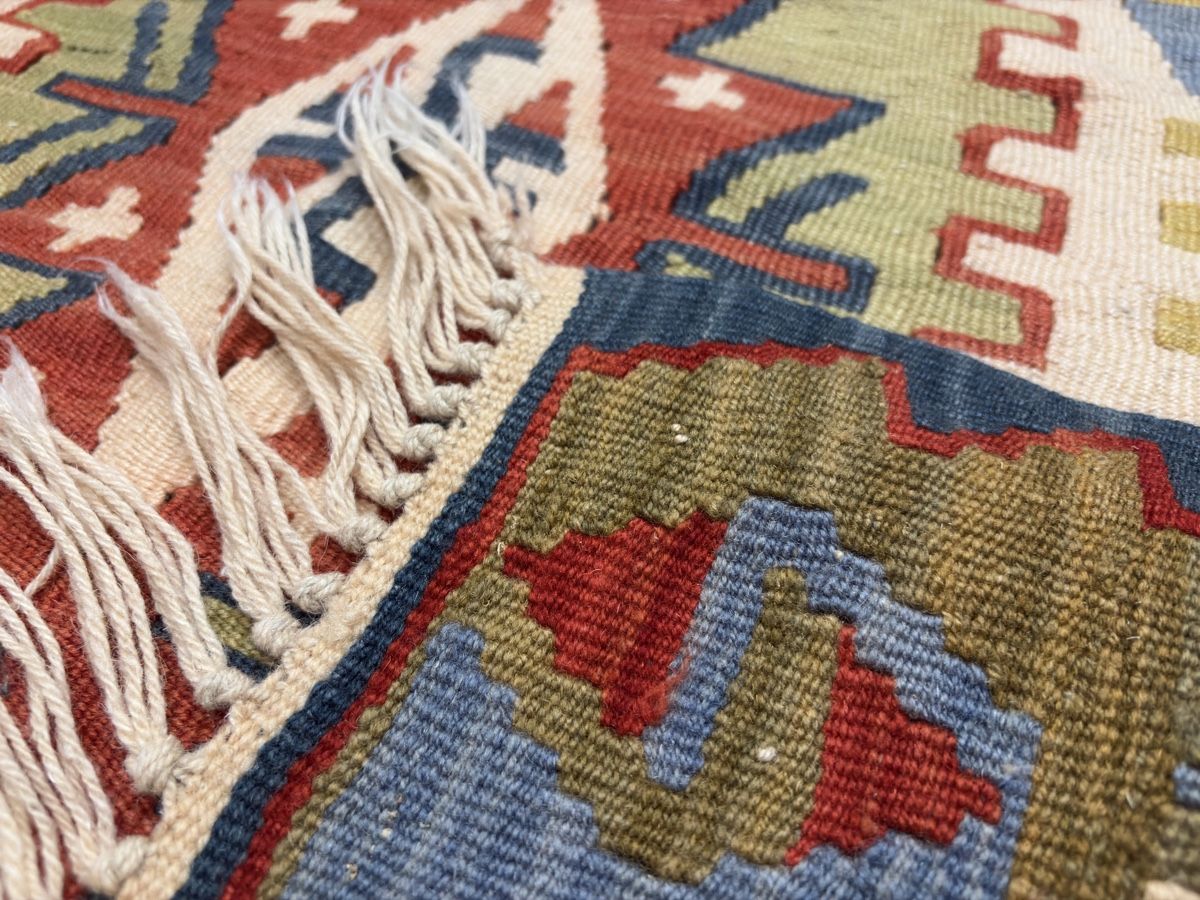 Kelim Tappeti: Wunderschöner bunter Kelim – Usato da Bennau venduto da Mayer_Carpets 8