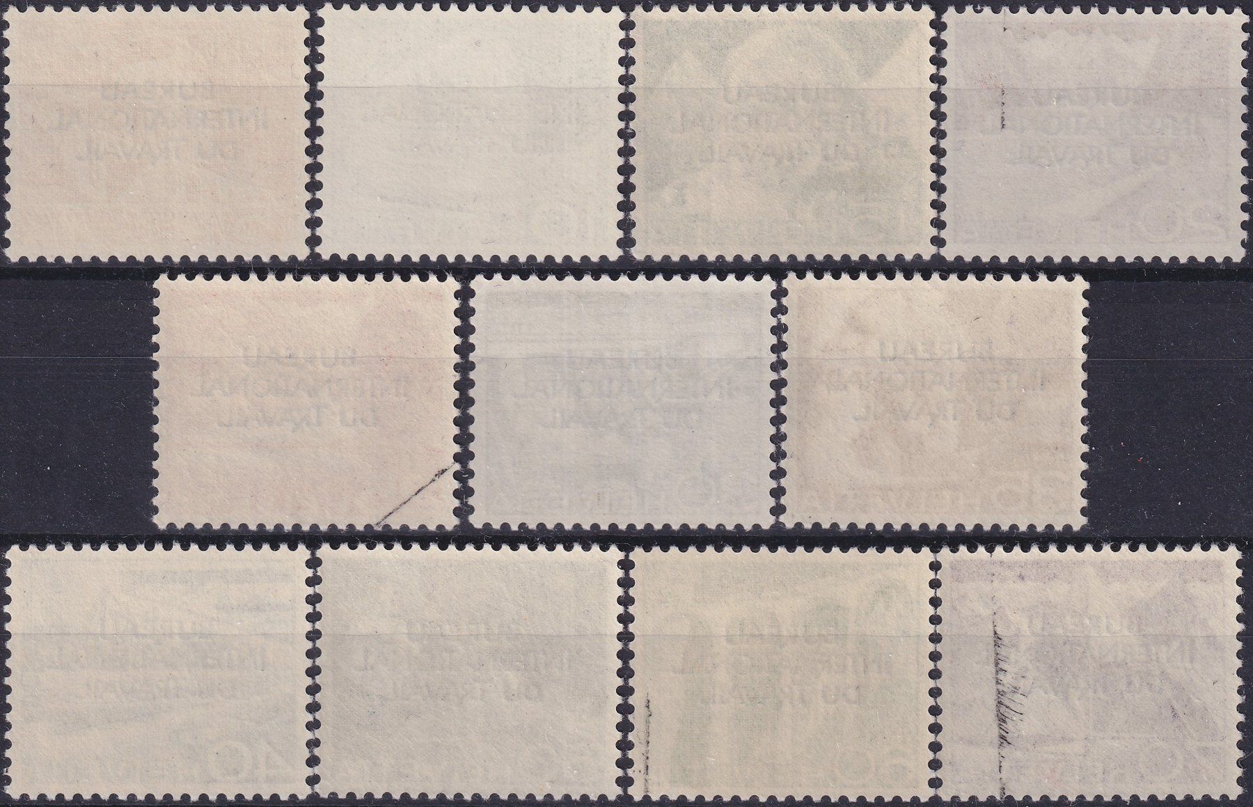 Tutti i francobolli: 1950 BIT: 84-94 (Technik & Landschaften) postfrisch ** 200.- – Usato da Sursee venduto da Luzernerraute 1