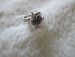Silber Ring 925 Punze und RK mit 1 Stein 4 Gramm Vintage