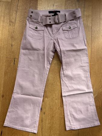 Damen Stoffhose Ilin rosa Grösse S mit Gürtel