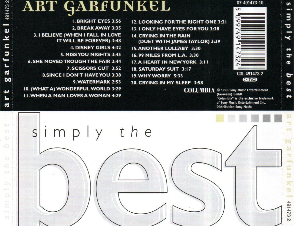 CD: ART GARFUNKEL - SIMPLY THE BEST - 1998 – Usato da Greifensee venduto da scharmant 1