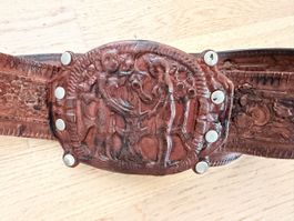 Ledergürtel Vintage / Western Stil L: 90cm B:6cm