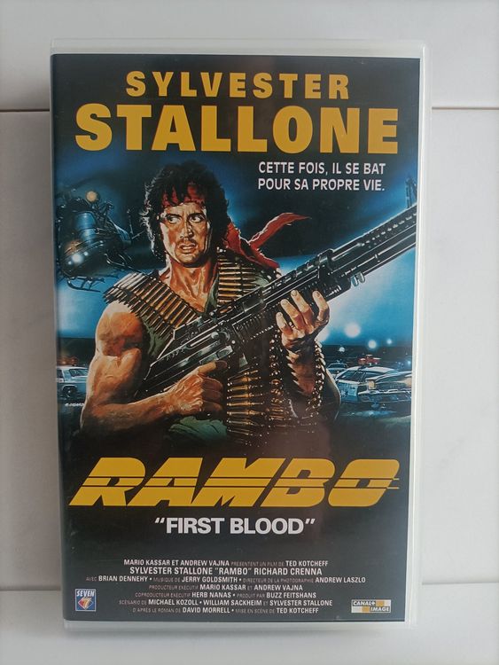 K7 video VHS / Rambo first blood / Sylvester Stallone / 1982 | Acheter ...
