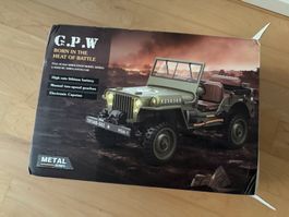 GPW 1:14 Willys Jeep, Metall, inkl. el Winde Versand möglich