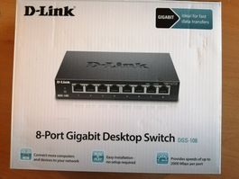 D-Link 8-Port Gigabit Switch  DGS-108