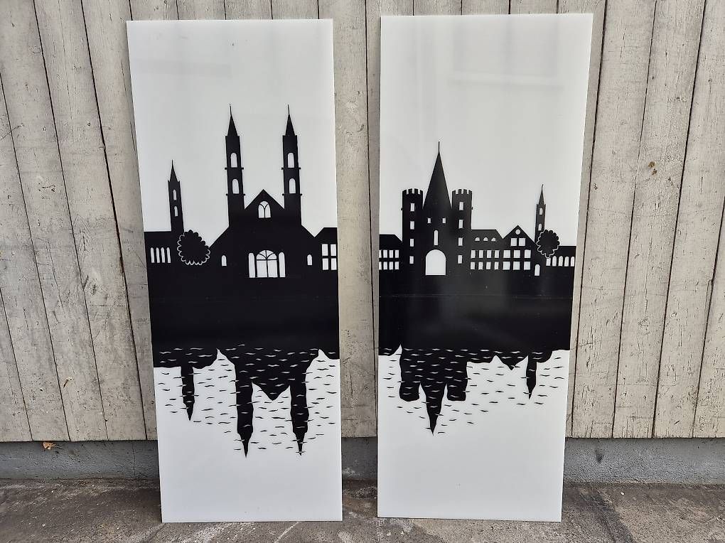 Poster & Bilder: Acryl Leuchtbilder,  Deko Bild, Stadt – Gebraucht aus Dornach von Ygrek 1