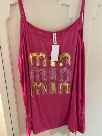%SOMMER TRÄGER TOP-PINK DAMEN%