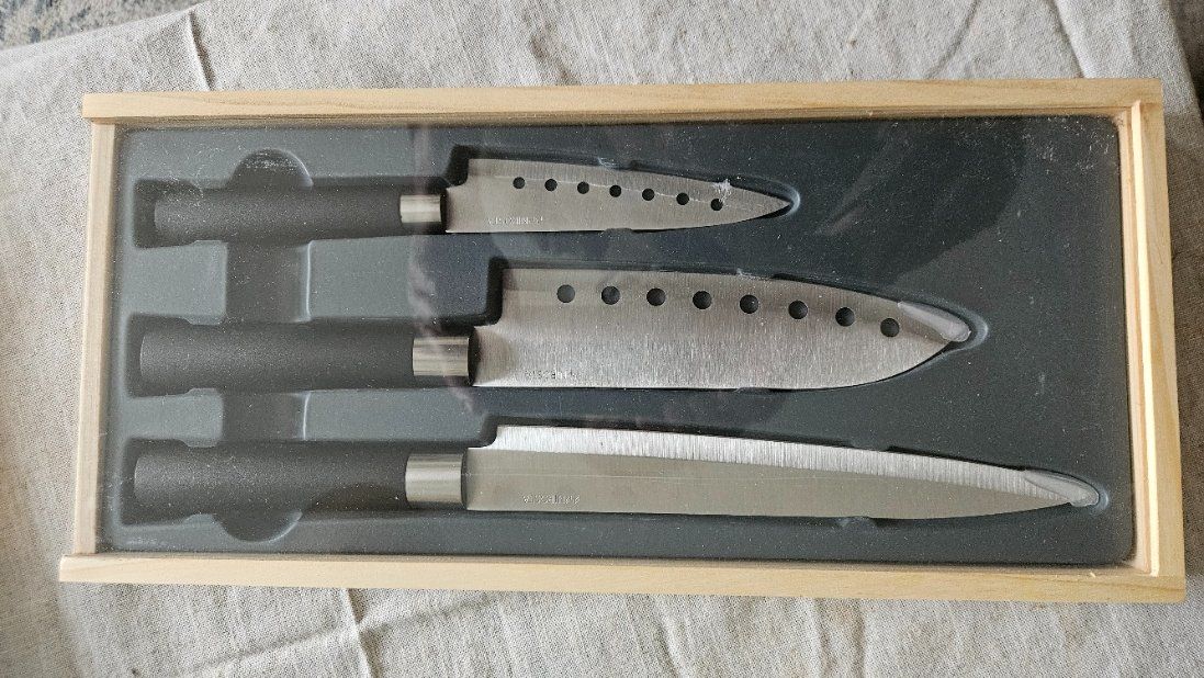 Messer: 3 teiliges Nirosta Messerset NEU – Neu und originalverpackt aus Intragna von Digger3