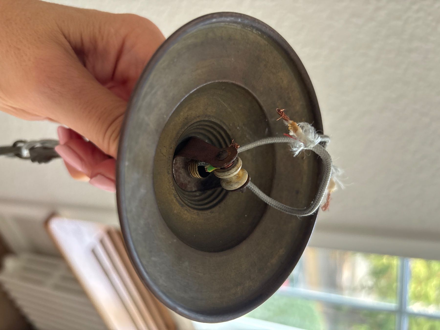 Lampade: Antike Hängelampe mit Engel – Usato da Basel venduto da met_d6zt 4