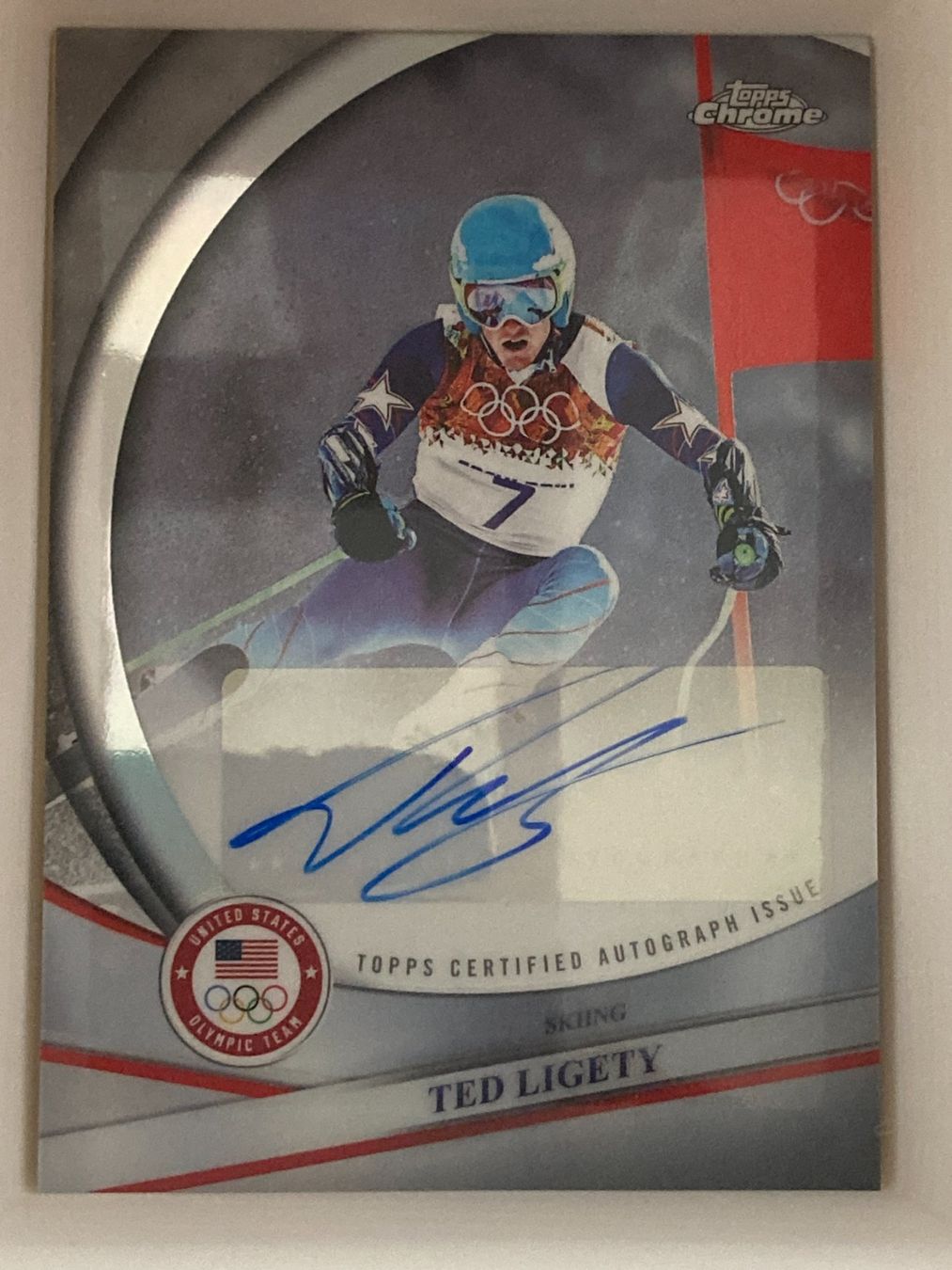 Topps Sammelbilder & Trading cards: Topps Chrome US Olympics - Ted Ligety Auto – Gebraucht aus La Tour-de-Peilz von Tyalos_Cards