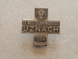 Abzeichen NOS Schwingfest Schwingen Uznach St.Gallen SG 1984