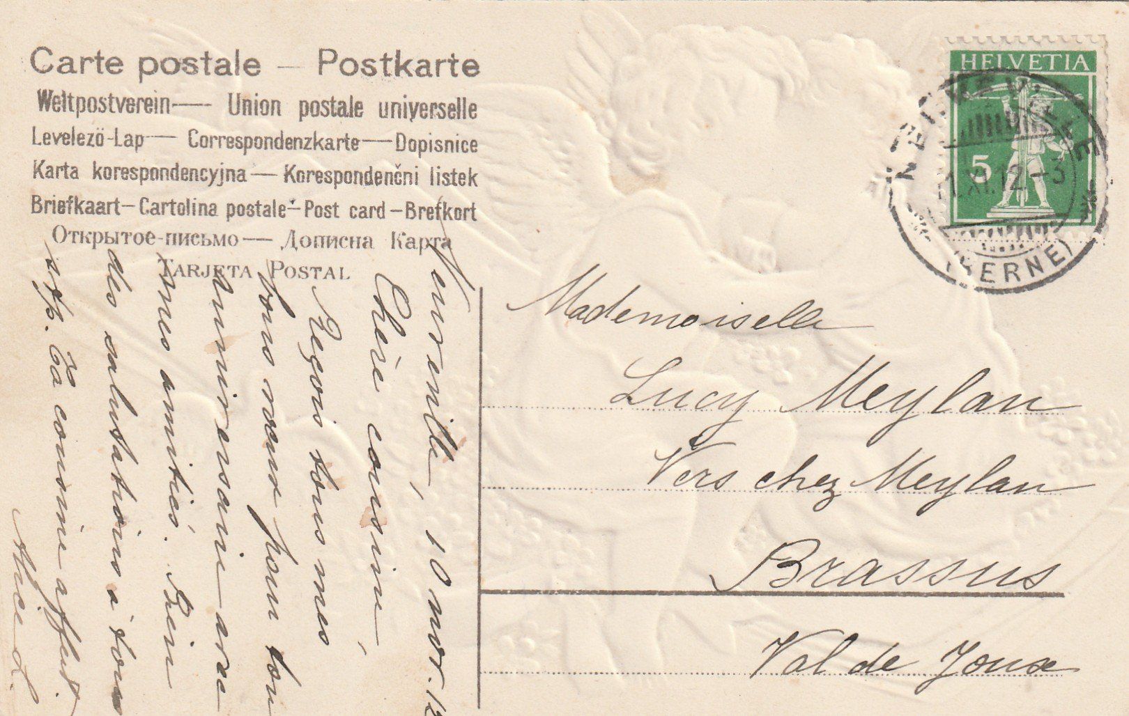 Cartes postales: 2 Engeli Prägekarte – D'occasion à Rorschacherberg par fratovi2 1
