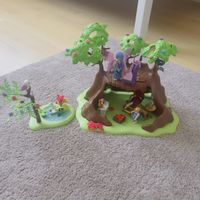 Playmobil 70055 Feen Baumhaus mit Teich guter Zustand