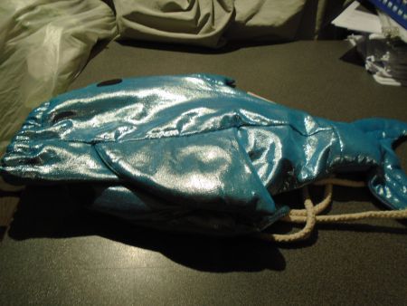 Bag Fisch blau/glänzend
