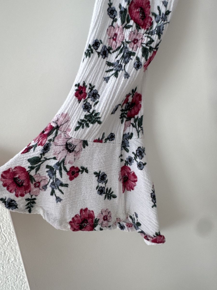 H&M Camicette: Bluse Gr. 34 Blumenmuster weiss rosa – Nuovo (secondo la descrizione) da Winterthur venduto da MiliB. 5