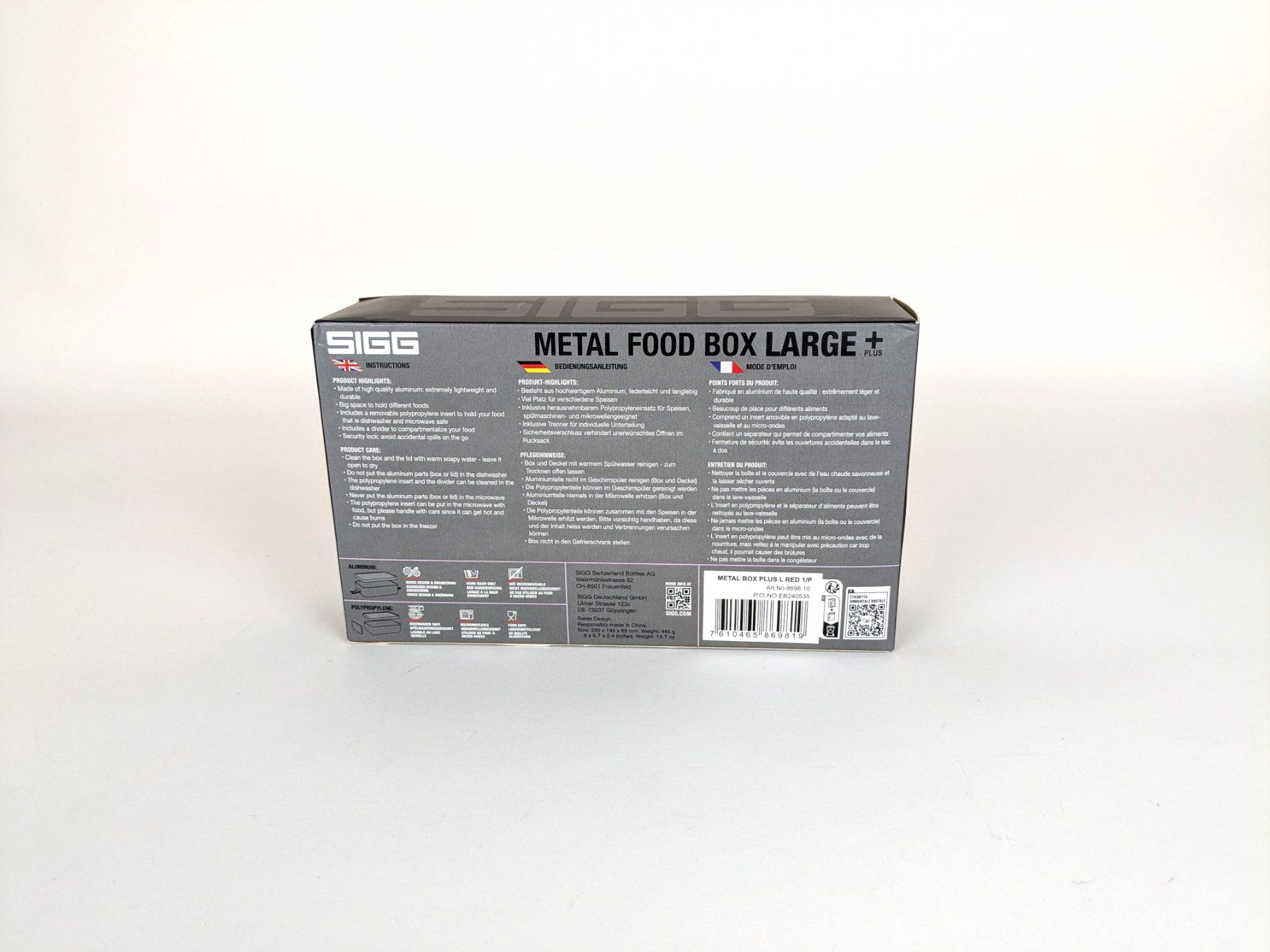 Sigg Contenitori & Simili: SIGG Metall Food Box + L – Nuovo (secondo la descrizione) da Thun venduto da Restwert_Thun 6