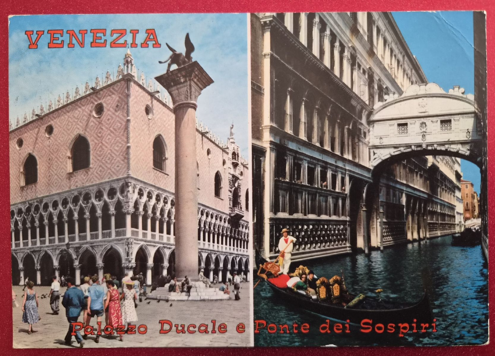 Ansichtskarten: Venedig Palazzo Ducale e Ponte dei Sospiri 1971 – Gebraucht aus Melchnau von Arthurius