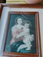 Quadro Madonna con Bambino cm 54x43 circa con cornice