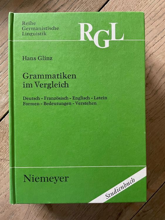 Grammatiken im Vergleich von Hans Glinz Kaufen auf Ricardo