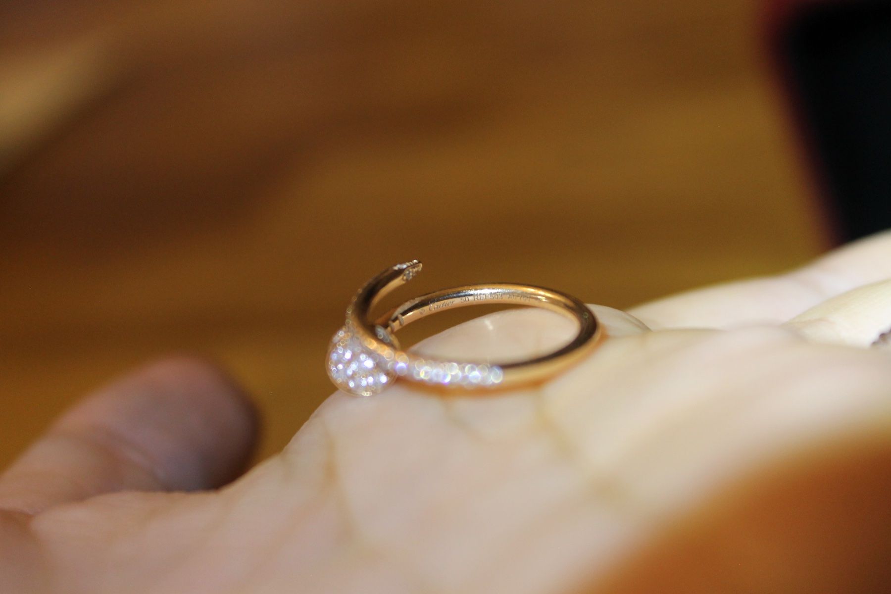 Cartier Ringe: Bague juste un clou, petit modèle, semi-pavée – Gebraucht aus Renens VD von rou_k7m5