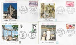 4 FDC Frankreich 1972/73