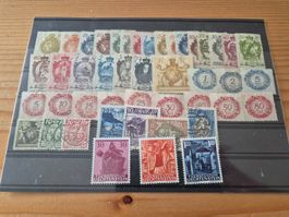 FL-Briefmarken auf Karte J1 Zustand gemäss Bild