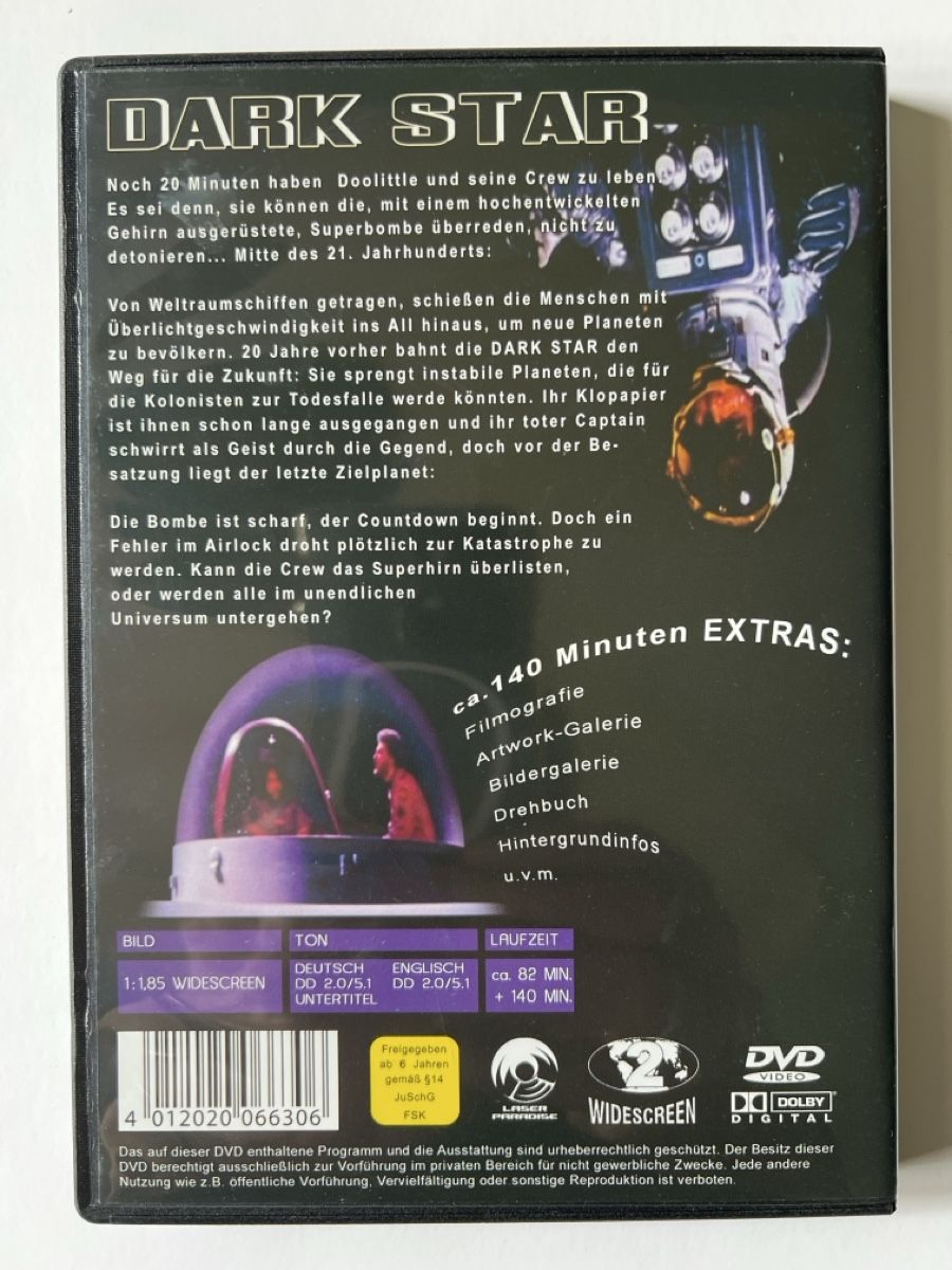 Alle DVDs: Dark Star  John Carpenter  – Gebraucht aus Luzern von nochnichtaltpapier 1
