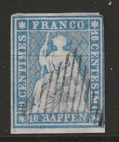 1856 : Strubel Nr. 23F, geprüft, signiert : KP 1300.--