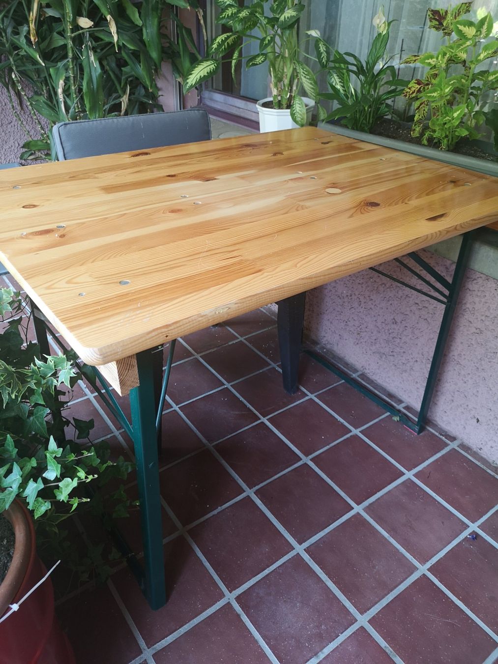 Set di tavolo e panche: Biergartentisch - Party-Garnitur 80 x 110 cm – Nuovo (secondo la descrizione) da Steinmaur venduto da Teddybaer14