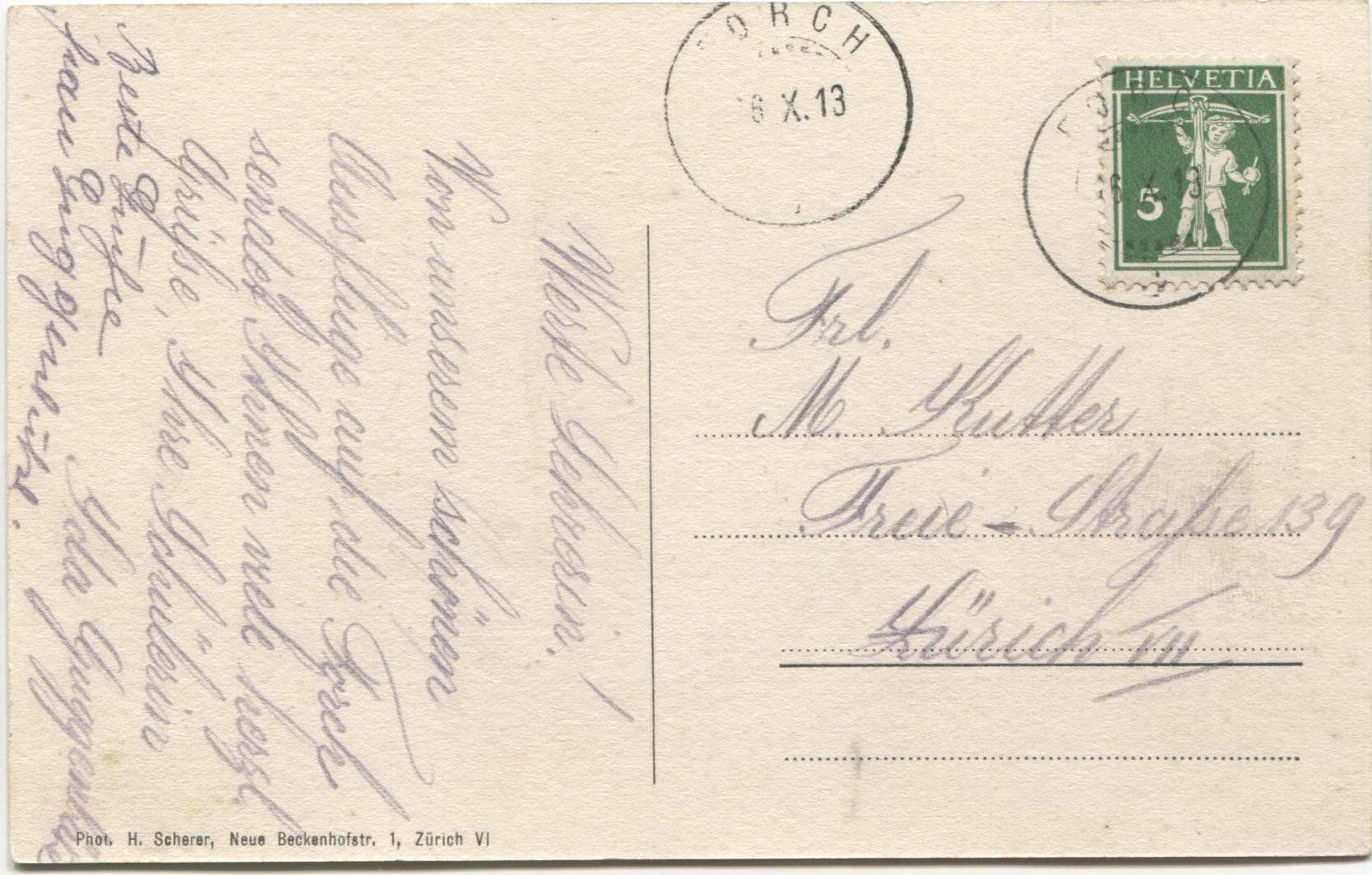 Cartoline postali: FORCH ZH 1913 mit Restaurant Krone – Usato da Rothrist venduto da Clanx 1