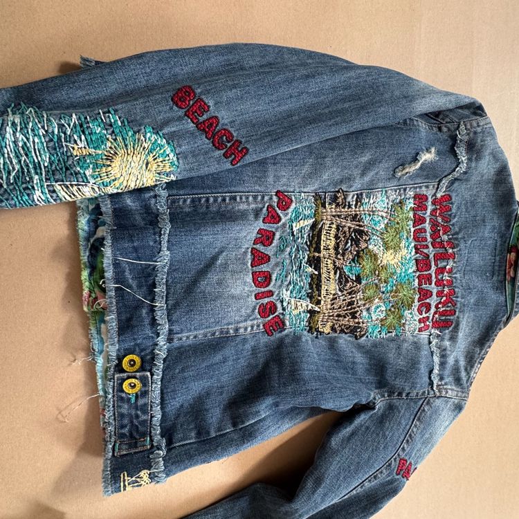 Desigual Giacche: Blanco Jeans embroidered retro women’s denim jacket Levis – Usato da Rheinfelden venduto da sourced_limited 7
