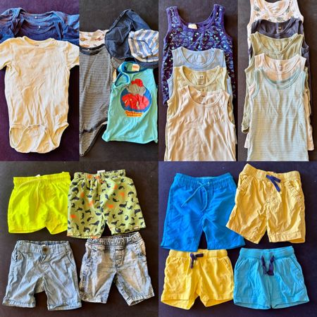 Bundle of Boys Clothes, size 92, Summer Shorts and Tank Tops