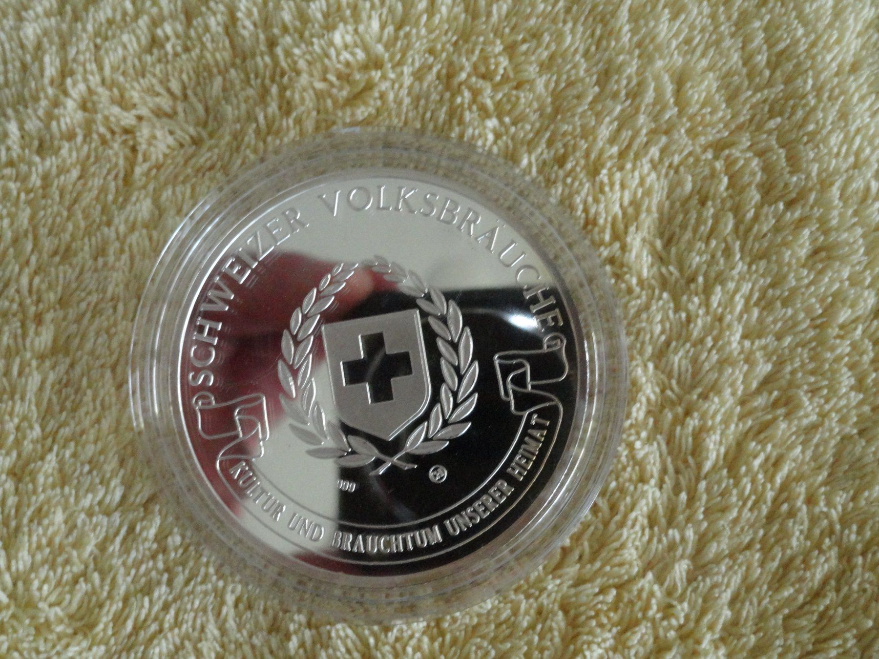 Medaglie: Silbermedaille "Schweizer Volksbräuche" - Kuhkämpfe im VS – Usato da Gerlafingen venduto da Shiva_74 7