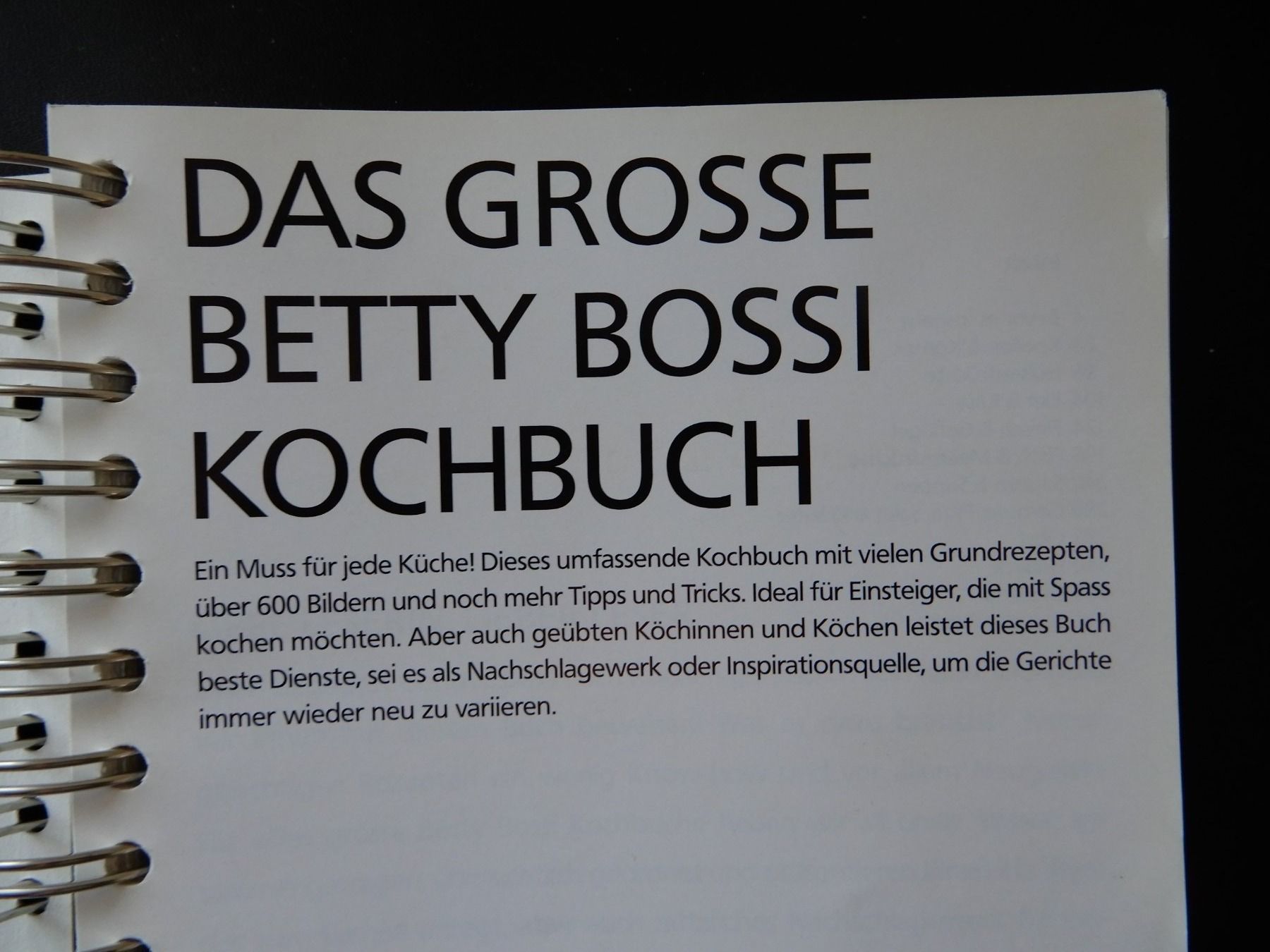 Bücher: Das grosse Betty Bossi Kochbuch – Gebraucht aus Burgdorf von Liss 1