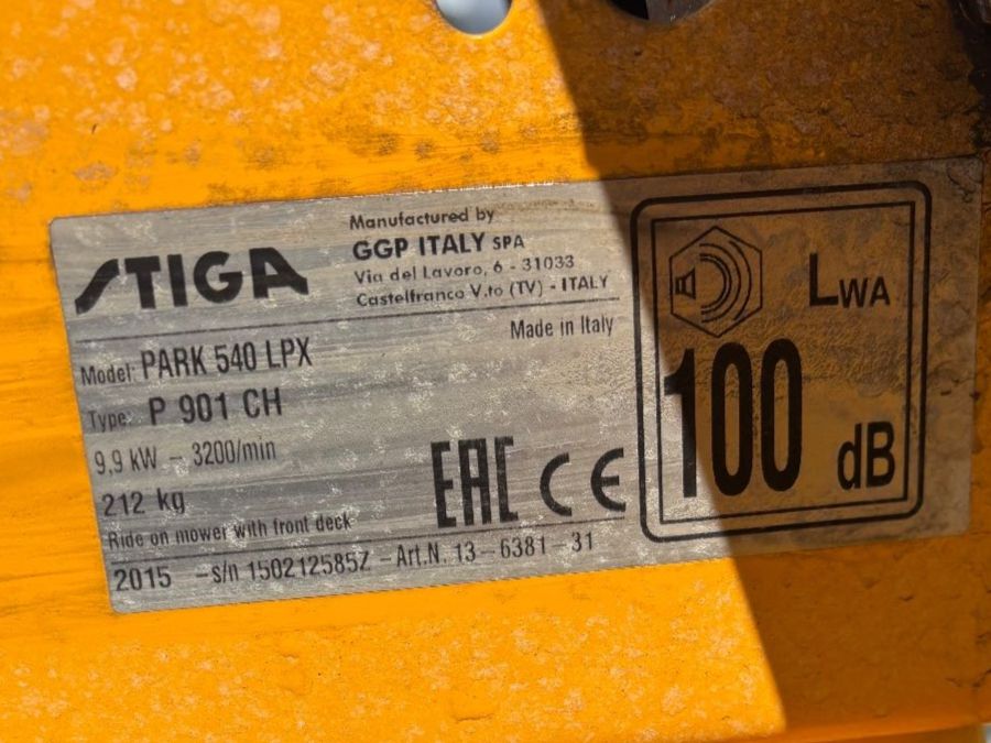 Stiga Tondeuses à gazon: Aufsitzmäher Stiga Park 540 LPX – D'occasion à Sursee par pafu02 5