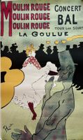 Le Moulin Rouge, antike Serigraphie, Toulouse Lautrec