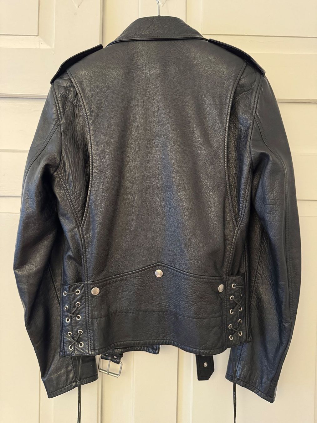 Saint Laurent Giacche: Saint Laurent SS16 Fringed Python Leather Jacket Surf Sound – Usato da Zürich venduto da dodichnobli 4