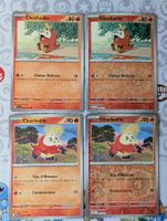 🇫🇷 Pokémon lot 4 cartes Chochodile avec reverse (SSP, PAL)