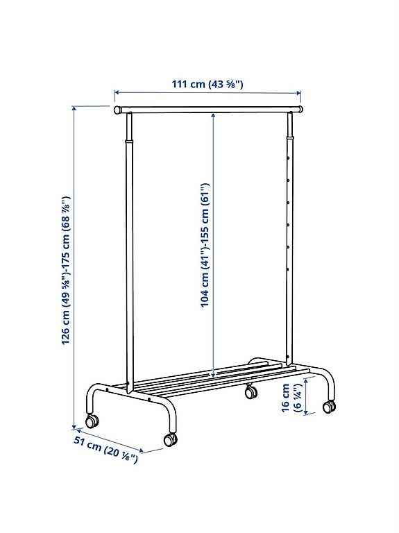 Ikea Guardaroba: IKEA Garderobenständer RIGGA weiss – Usato da Muri AG venduto da Alex5630 1