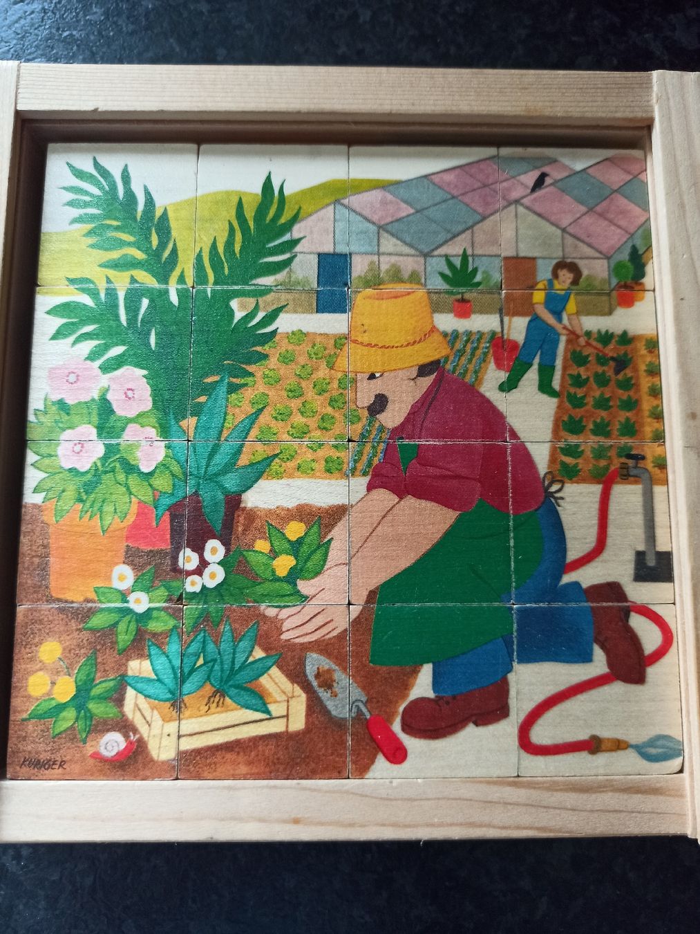Puzzle: 1 Holzwürfelpuzzle – Usato da Niederwil AG venduto da Nioc28